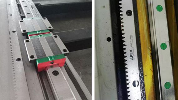 X and Y axis Gear -Rack Transmission System