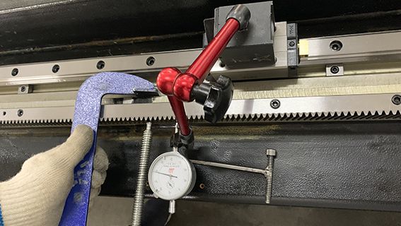 Rail Guide accuracy measurement