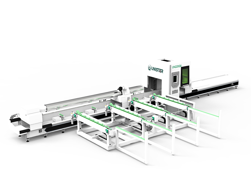 Three Chucks Fiber Laser Tube Cutting Machine