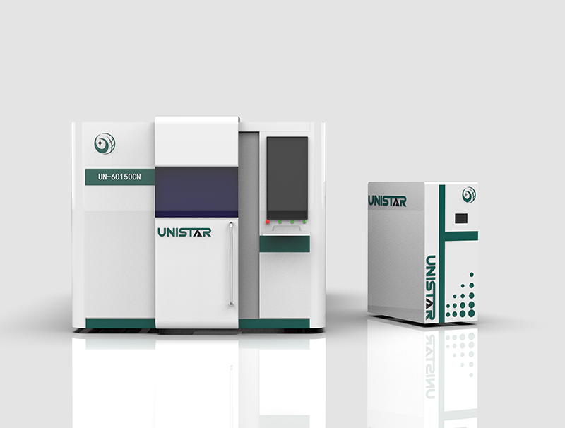 Enclosed fiber laser cutting machine