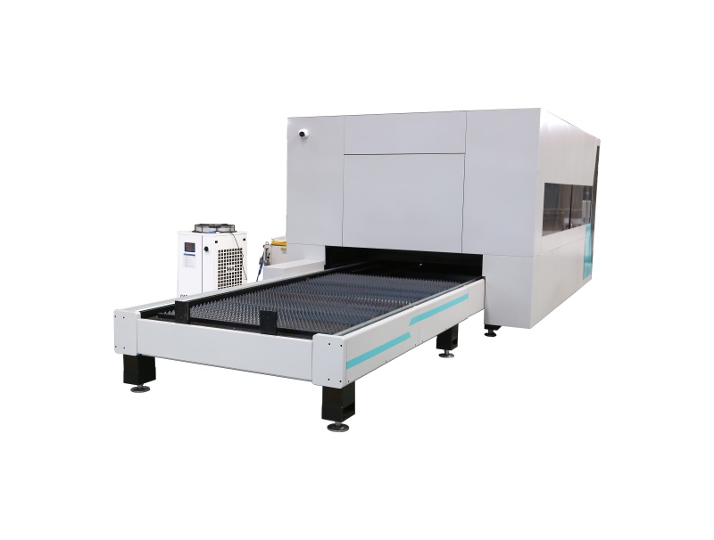 12000W/20000W full cover fiber laser cutting machine with exchange table