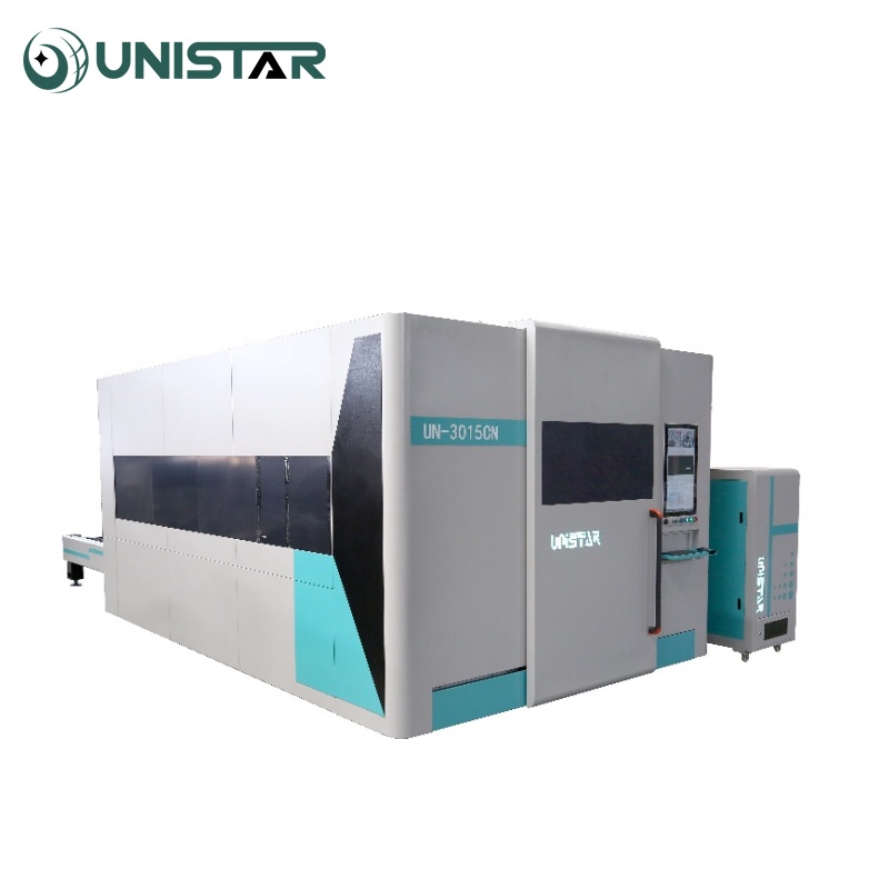 Fully Covered 1500/3000W/6000W/12000W fiber metal sheet cutting machine
