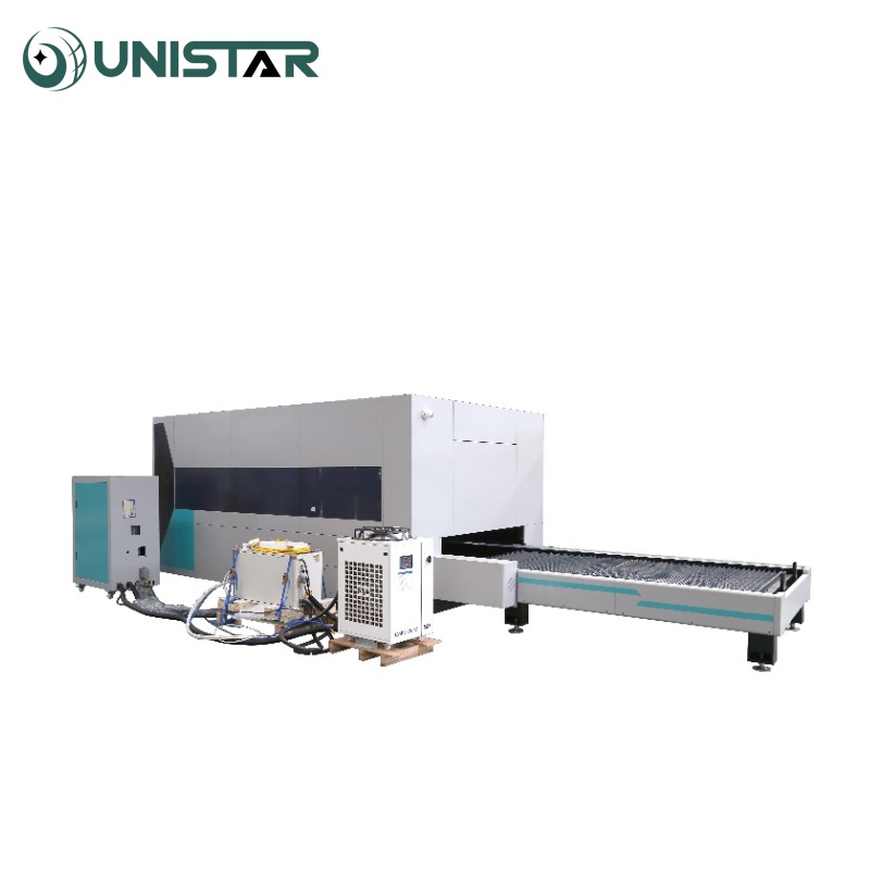 Fully Covered 1500/3000W/6000W/12000W fiber metal sheet cutting machine